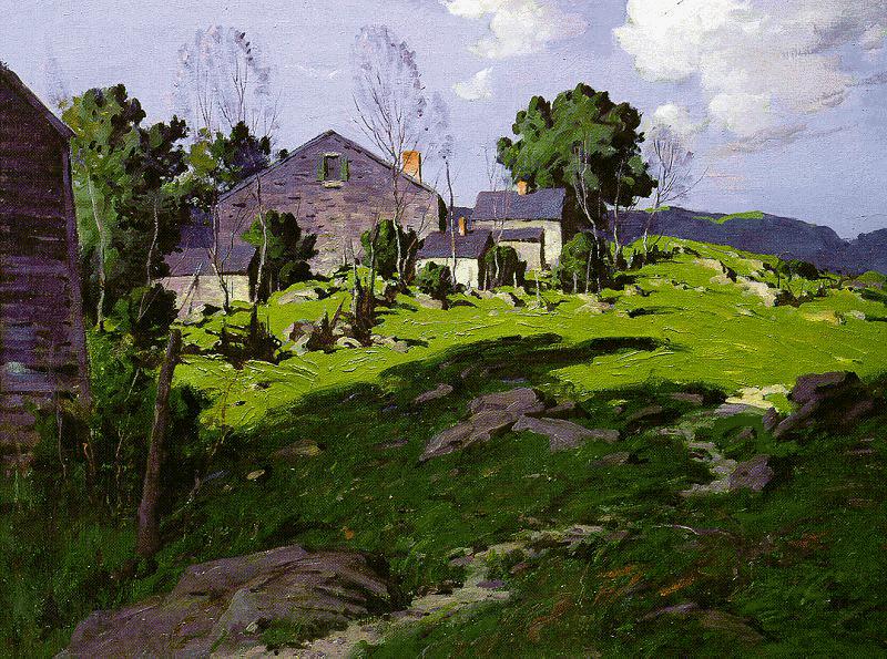 George M Bruestle Farm on the Hillside France oil painting art
